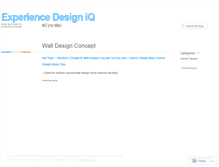 Tablet Screenshot of experiencedesigniq.wordpress.com