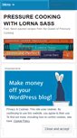 Mobile Screenshot of pressurecookingwithlornasass.wordpress.com
