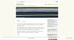 Desktop Screenshot of expuesto.wordpress.com