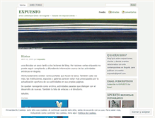 Tablet Screenshot of expuesto.wordpress.com