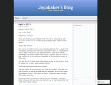 Tablet Screenshot of jayabaker.wordpress.com