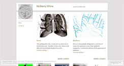 Desktop Screenshot of mullberrywhine.wordpress.com