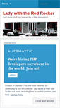 Mobile Screenshot of ladywiththeredrocker.wordpress.com