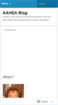Mobile Screenshot of aahea.wordpress.com