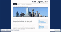 Desktop Screenshot of mbpcapitalmultifamily.wordpress.com