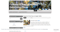 Desktop Screenshot of femeninopluralcomunidadempresarial.wordpress.com