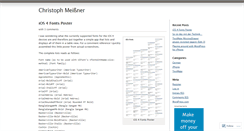 Desktop Screenshot of christophmeissner.wordpress.com
