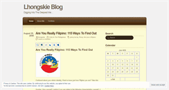 Desktop Screenshot of lhongskie.wordpress.com