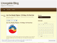 Tablet Screenshot of lhongskie.wordpress.com
