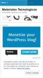 Mobile Screenshot of materialestecnologicos.wordpress.com