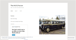 Desktop Screenshot of hu12forum.wordpress.com