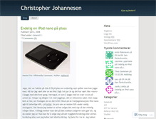 Tablet Screenshot of christopherjohannesen.wordpress.com