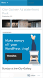 Mobile Screenshot of citygalleryatwaterfrontpark.wordpress.com