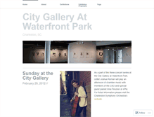 Tablet Screenshot of citygalleryatwaterfrontpark.wordpress.com