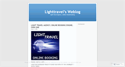 Desktop Screenshot of lighttravel.wordpress.com