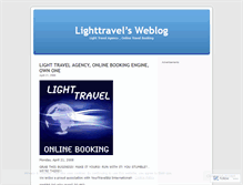 Tablet Screenshot of lighttravel.wordpress.com