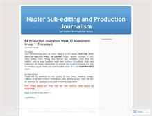 Tablet Screenshot of napiersubbing.wordpress.com