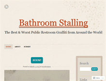 Tablet Screenshot of bathroomstalling.wordpress.com