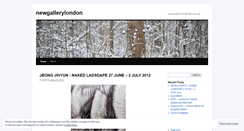 Desktop Screenshot of newgallerylondon.wordpress.com
