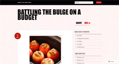 Desktop Screenshot of battlingthebulgeonabudget.wordpress.com