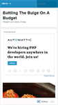 Mobile Screenshot of battlingthebulgeonabudget.wordpress.com