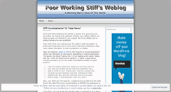 Desktop Screenshot of poorworkingstiff.wordpress.com