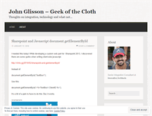 Tablet Screenshot of jglisson73.wordpress.com