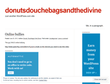 Tablet Screenshot of donutsdouchebagsandthedivine.wordpress.com