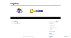 Desktop Screenshot of blogspony.wordpress.com