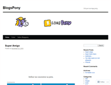 Tablet Screenshot of blogspony.wordpress.com