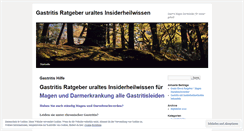 Desktop Screenshot of gastritishilfe.wordpress.com