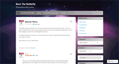 Desktop Screenshot of burnthebutterfly.wordpress.com