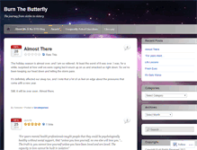 Tablet Screenshot of burnthebutterfly.wordpress.com