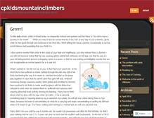 Tablet Screenshot of cpkidsmountainclimbers.wordpress.com