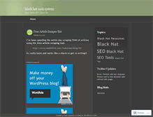 Tablet Screenshot of blackhatcash.wordpress.com