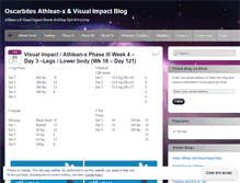 Tablet Screenshot of oscarbitesintoathleanxandvisualimpact.wordpress.com