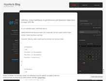Tablet Screenshot of hyunkucho.wordpress.com