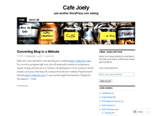 Tablet Screenshot of cafejoely.wordpress.com