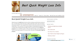 Desktop Screenshot of bestquickweightlossprogram.wordpress.com