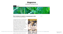 Desktop Screenshot of blogprensa.wordpress.com