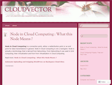 Tablet Screenshot of cloudvector.wordpress.com