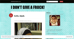 Desktop Screenshot of idontgiveafrock.wordpress.com