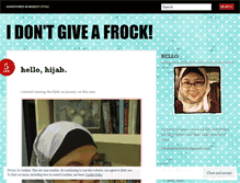 Tablet Screenshot of idontgiveafrock.wordpress.com