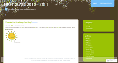 Desktop Screenshot of firstclassblog.wordpress.com