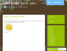 Tablet Screenshot of firstclassblog.wordpress.com