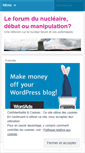 Mobile Screenshot of leforumdunucleaire.wordpress.com