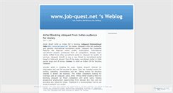 Desktop Screenshot of jobquest.wordpress.com