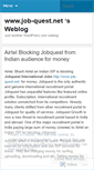 Mobile Screenshot of jobquest.wordpress.com