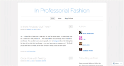 Desktop Screenshot of inprofessorialfashion.wordpress.com