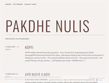 Tablet Screenshot of pakdenulis.wordpress.com